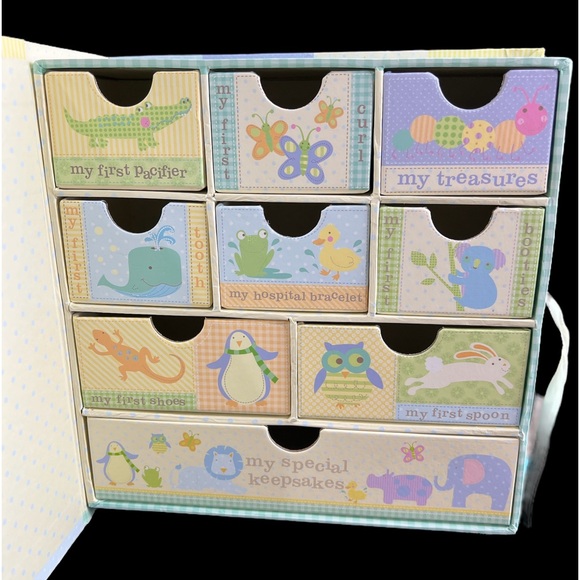Baby’s “My First Keepsake Box” with 9 Individual Compartments - Picture 8 of 10